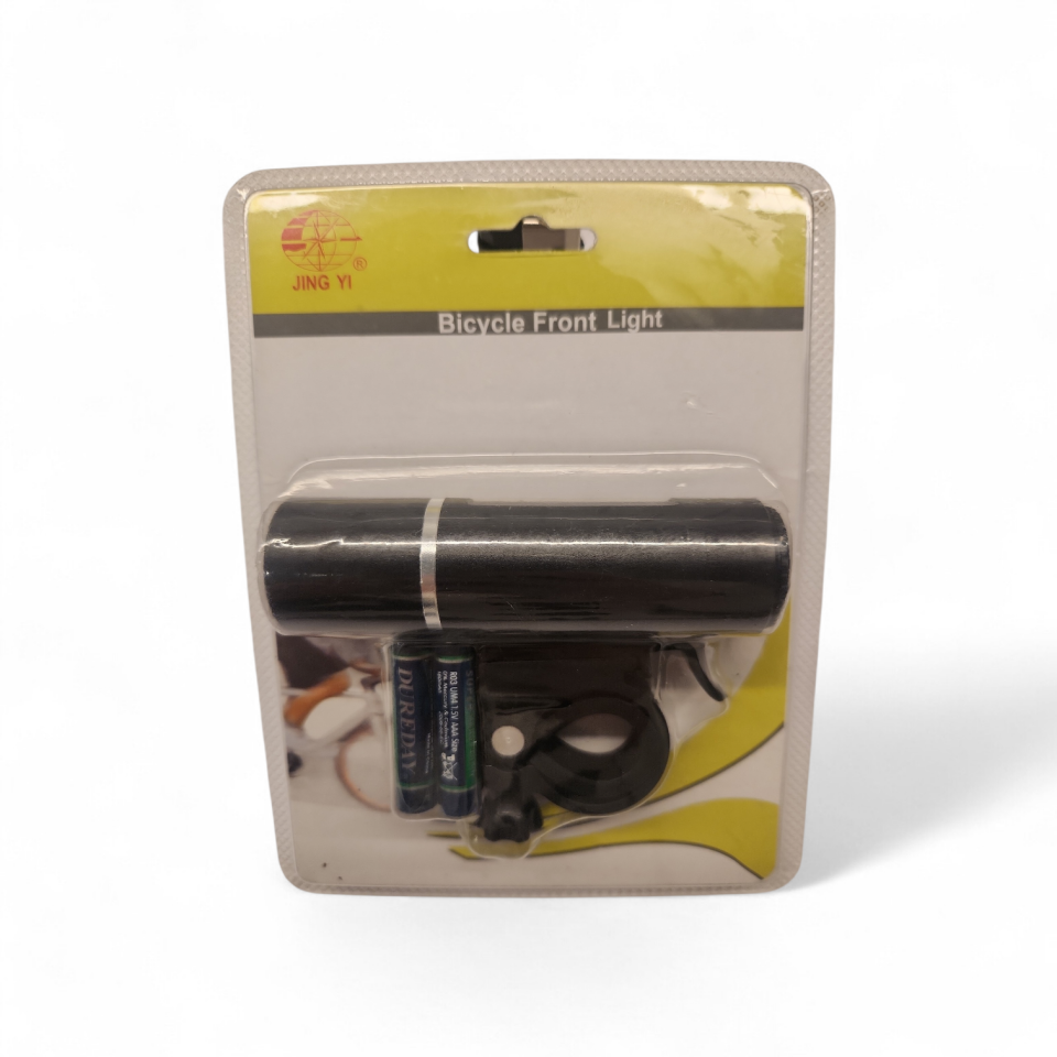 BİSİKLET ÖN FAR 3 W BEYAZ LEDLİ SU GEÇİRMEZ ÇOK FONKSİYONLU PİL DAHİL JING Yİ