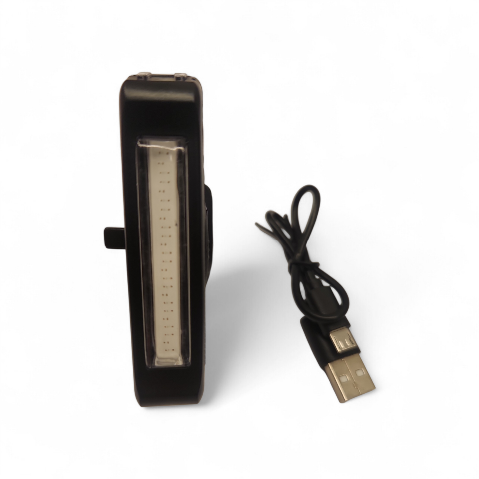 BİSİKLET FAR STOP ÇAKAR 6 FONKSİYONLU 60 LUMEN  RENKLİ IŞIKLI USB ŞARJLI