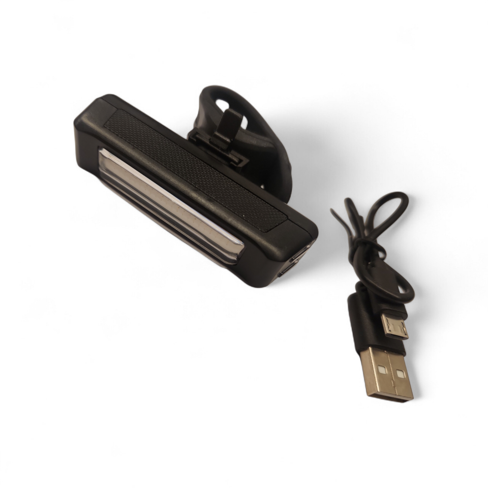 BİSİKLET FAR STOP ÇAKAR 6 FONKSİYONLU 60 LUMEN  RENKLİ IŞIKLI USB ŞARJLI