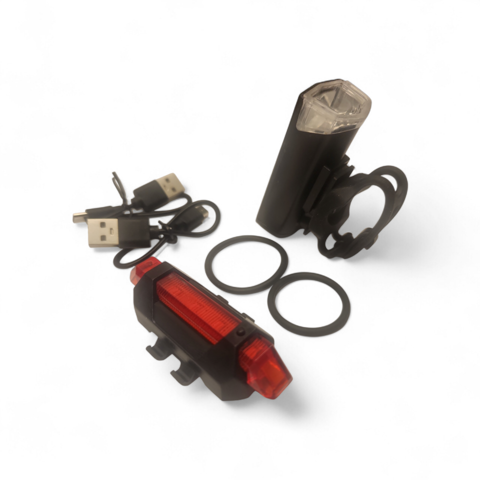 BİSİKLET ÖN ARKA FAR SETİ USB Lİ