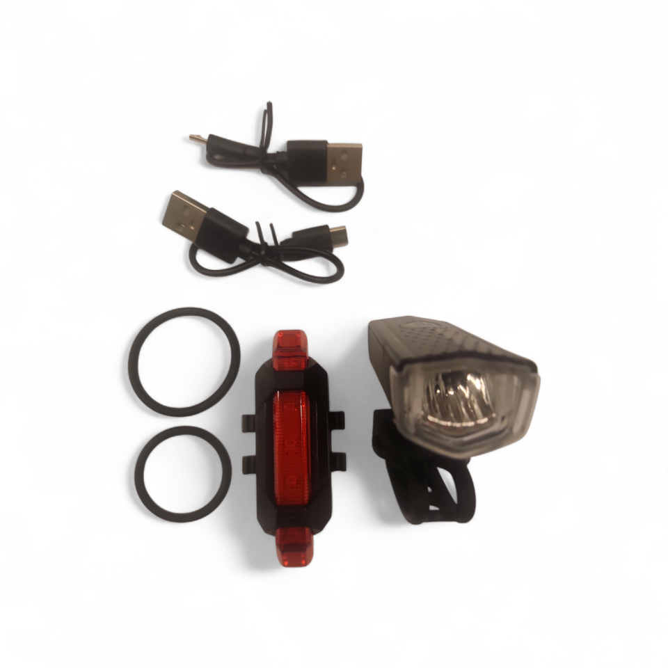 BİSİKLET ÖN ARKA FAR SETİ USB Lİ