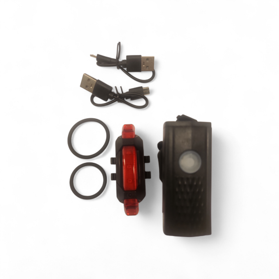 BİSİKLET ÖN ARKA FAR SETİ USB Lİ