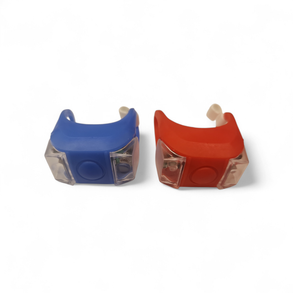 BİSİKLET ÖN ARKA FAR STOP SETİ KIRMIZI GÖVDE KIRMIZI, MAVİ GÖVDE MAVİ IŞIKLI 3FONKSİYONLU