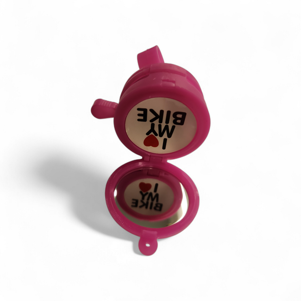 BİSİKLET ZİLİ AYNALI KAPAKLI PEMBE