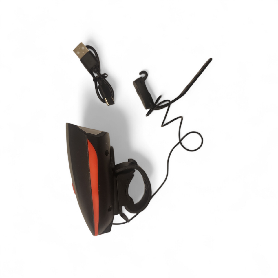 BİSİKLET ÖN FAR- KORNA ÇOK SESLİ USB Lİ