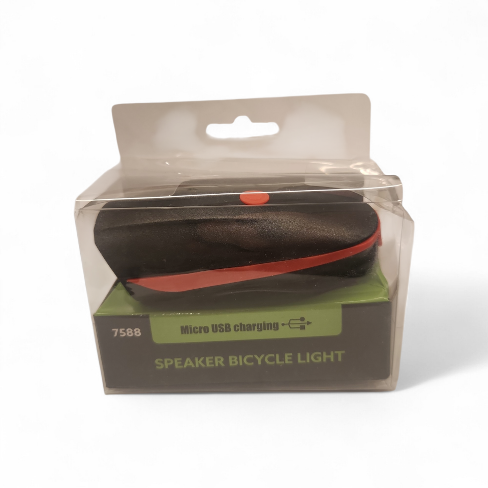 BİSİKLET ÖN FAR- KORNA ÇOK SESLİ USB Lİ