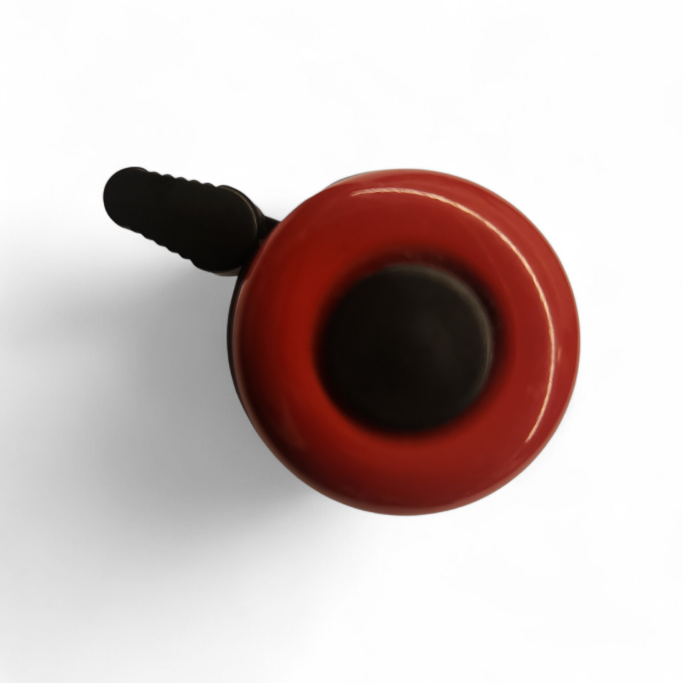 BİSİKLET ZİLİ SOL TARAF DEMİR- PLASTİK  KIRMIZI