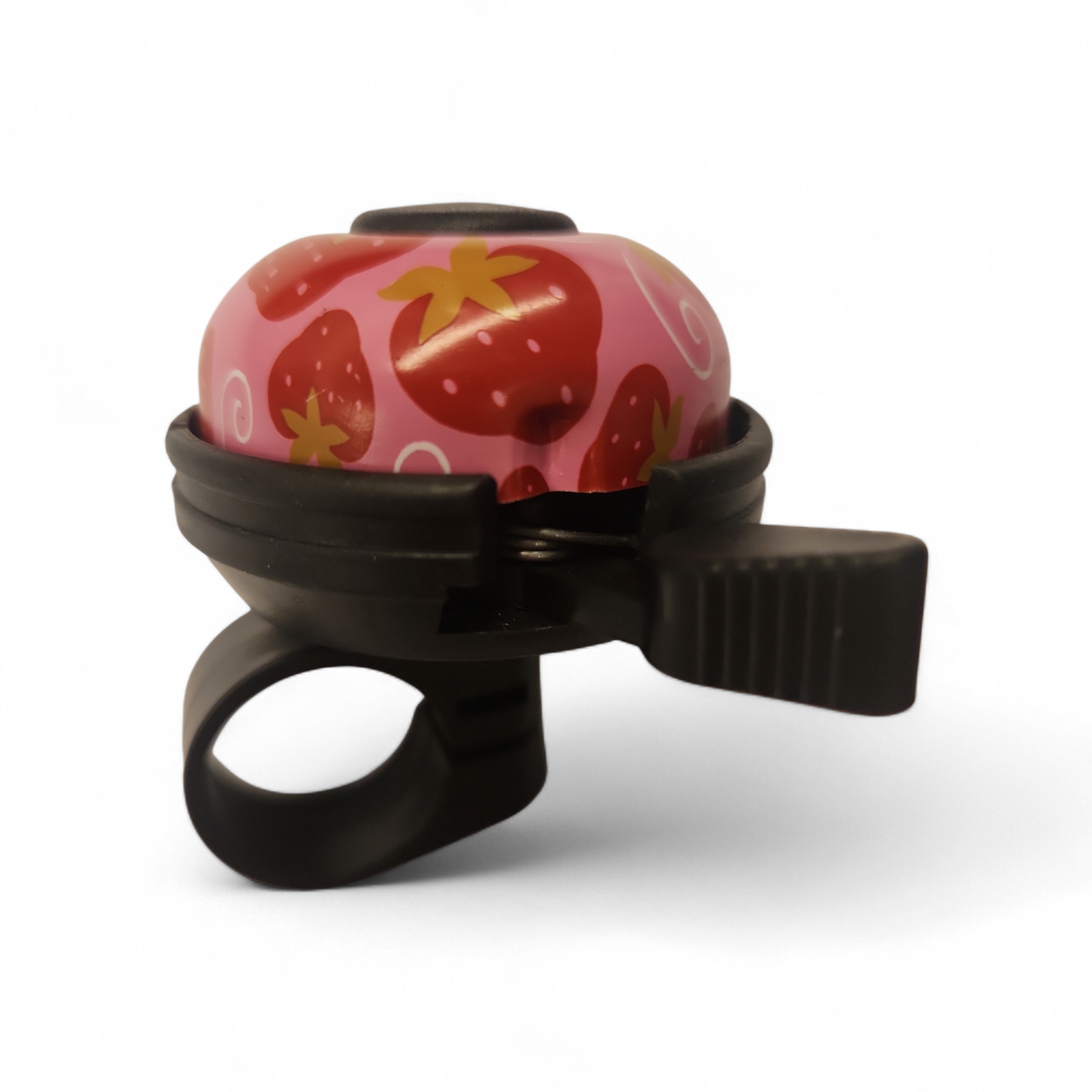 BİSİKLET ZİLİ ALÜMİNYUM- PLASTİK ÇİLEK DESENLİ