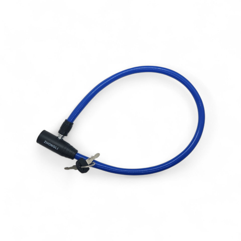 BİSİKLET HALAT KİLİT 60CM  ZHONGLI