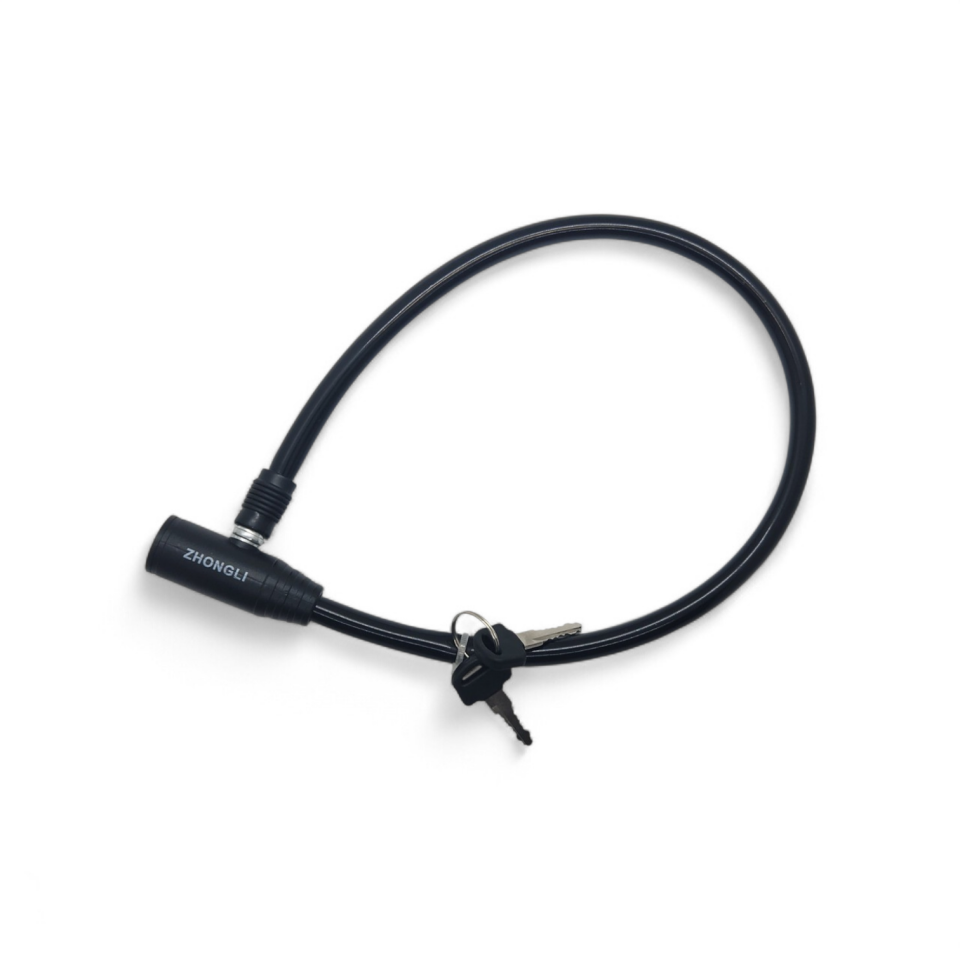 BİSİKLET HALAT KİLİT 60CM  ZHONGLI