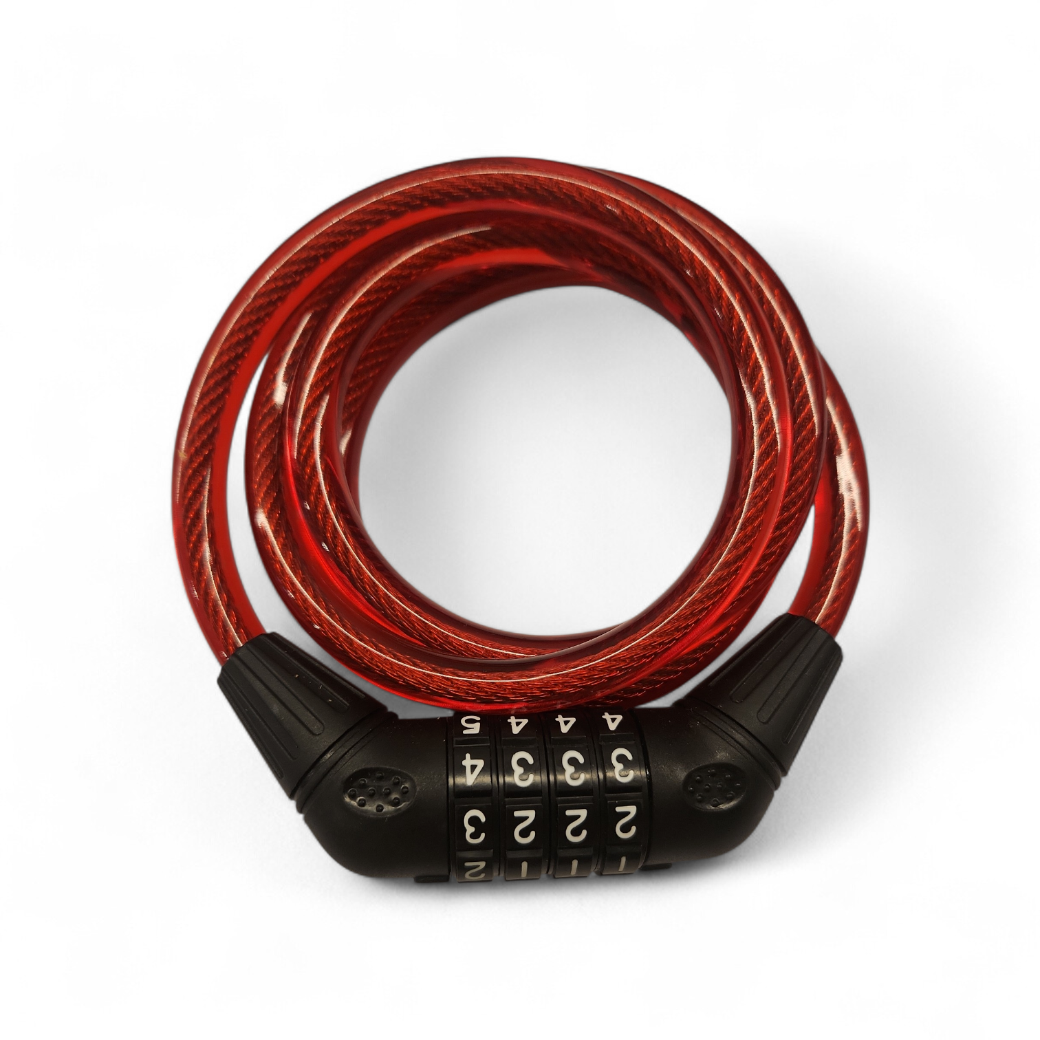 BİSİKLET HALAT KİLİT DOLAMALI  10mm X1200mm 4 LÜ DEĞİŞTİRİLEBİLİR ŞİFRELİ  ZHONGLI