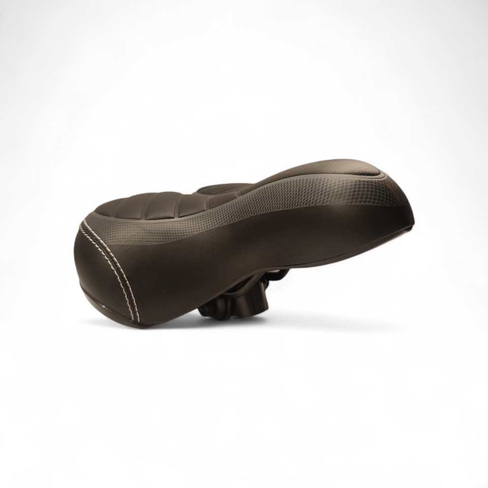 BİSİKLET SELE ELASTOMER YAYLI SİYAH 250mm X 200mm