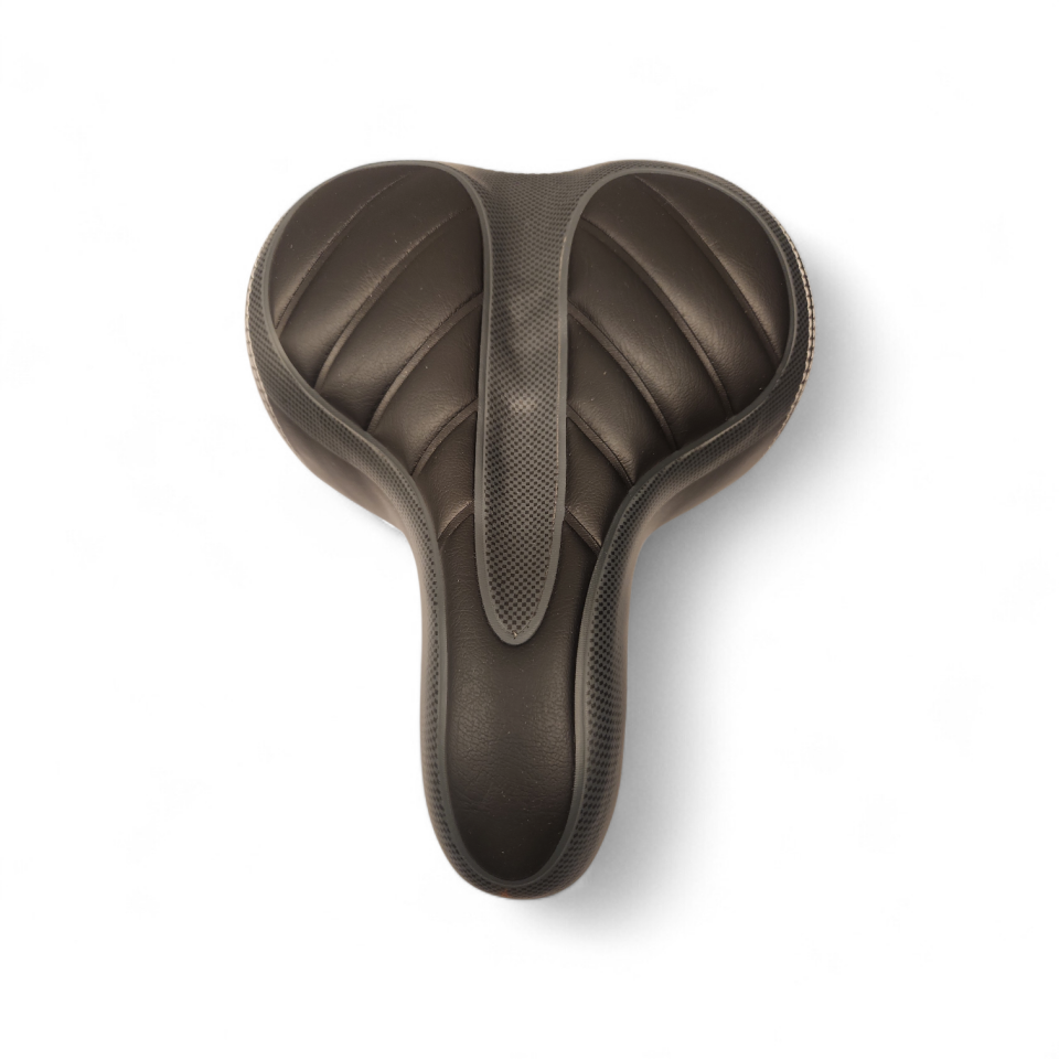 BİSİKLET SELE ELASTOMER YAYLI SİYAH 250mm X 200mm