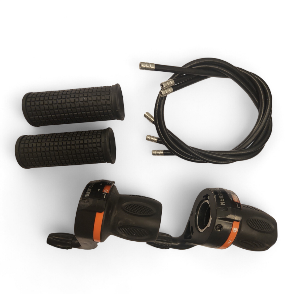 BİSİKLET VİTES KOLU 7 Lİ NO-INDEX GÖSTERGELİ KOMPLE SET SAIGUAN